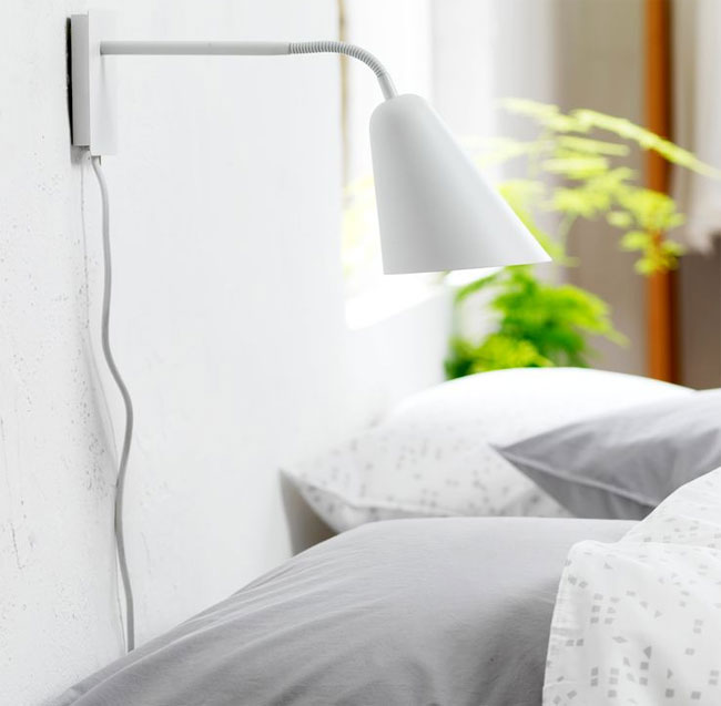 Zidna lampa Aksel White - dodatni pogled