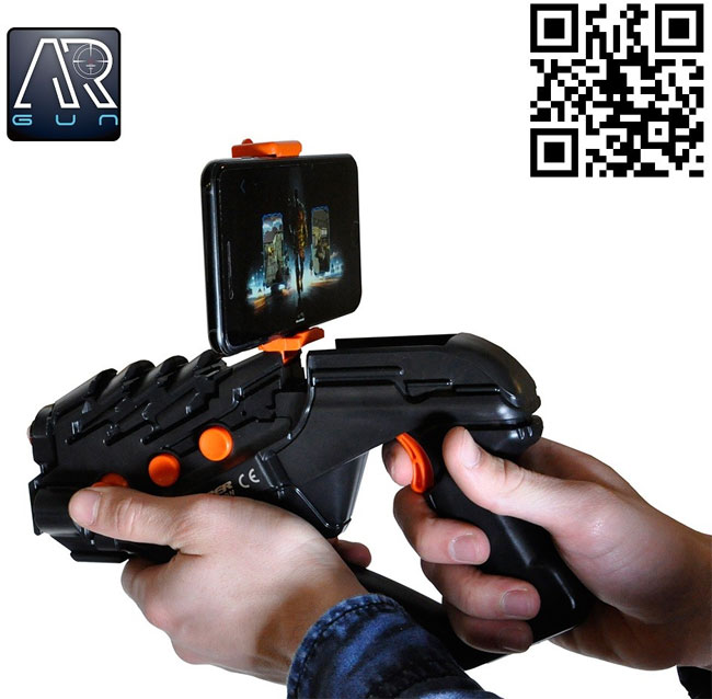 Pištolj - Konzola za igrice na Android i iOS uređajima AR gun Proton Black 6868 - dodatni pogled