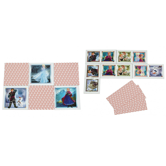 Piatnik igra memorije i domine Frozen - dodatni pogled