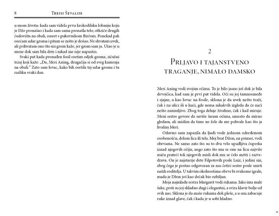 Izuzetna Stvorenja, Trejsi Ševalije - dodatni pogled