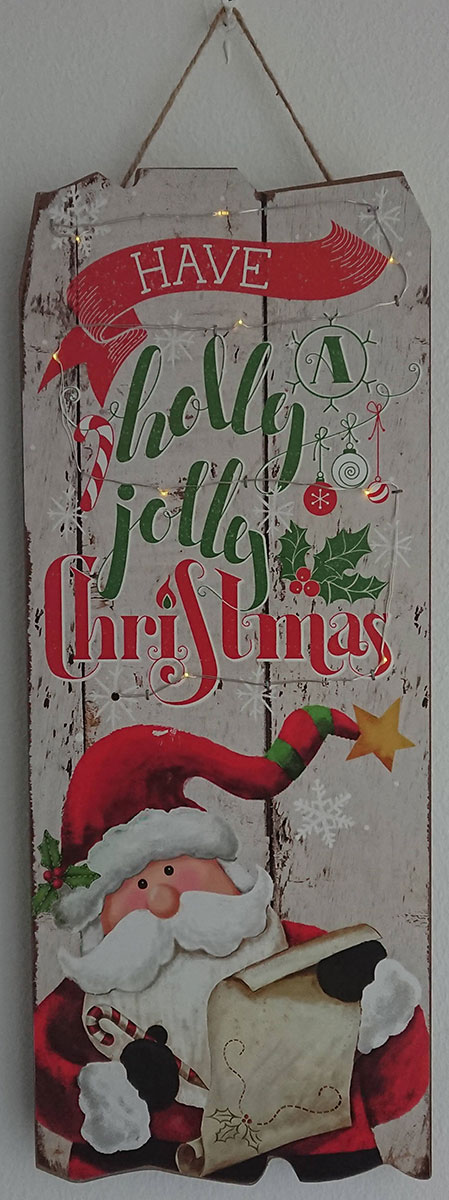 Svetleća Dekoracija - Holly Jolly Christmas 20 x 50 cm - dodatni pogled