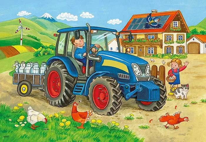 Ravensburger Puzzle 2x12 Radovi u toku 07616