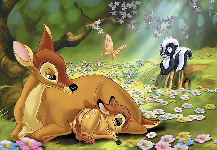Puzzle 2x24 dela Disney Bambi Ravensburger 08852 - dodatni pogled