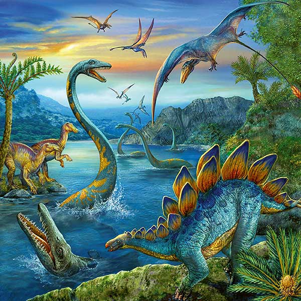 Puzzle 3x49 delova Dinosaurusi Ravensburger 09317 - dodatni pogled