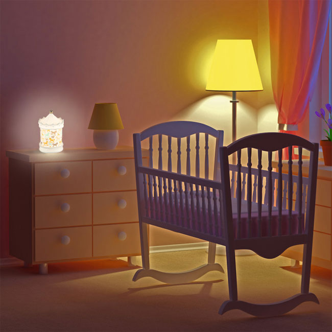 Dekorativna stona lampa Vrteška PDV02 - dodatni pogled