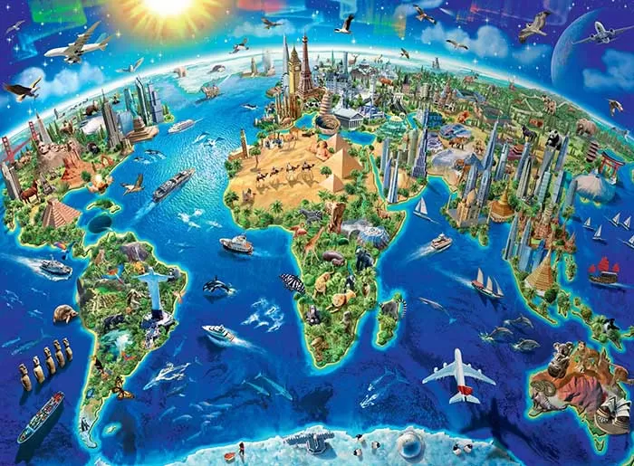 Puzzle 300 delova - Znamenitosti sveta Ravensburger 13227