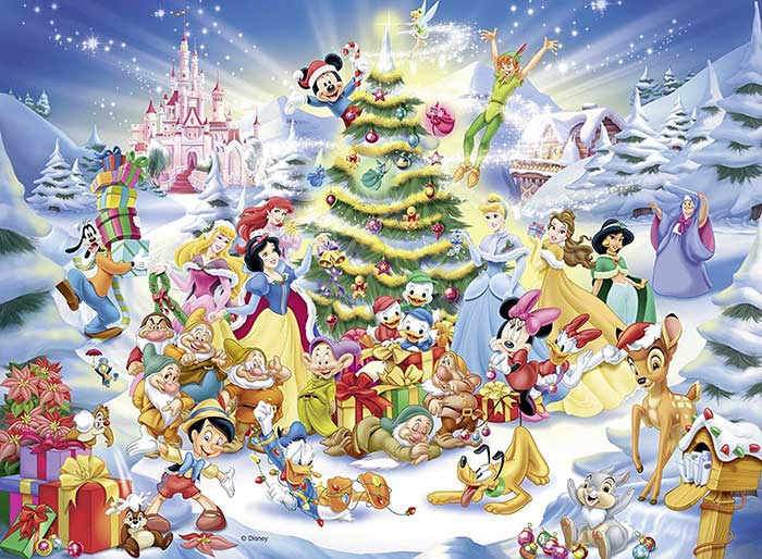 Slagalica Ravensburger 100 delova -  Disney Christmas Magic 10545 - dodatni pogled