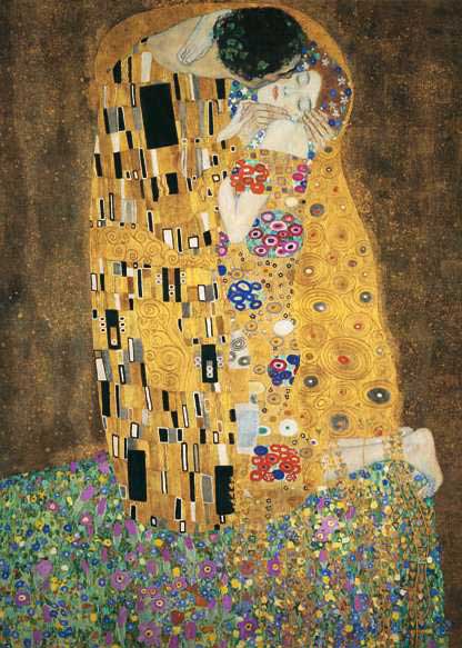 Puzzle Ravensburger Art 1000 delova -  Gustav Klimt Poljubac - dodatni pogled