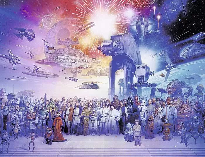 Ravensburger Puzle 2000 delova - Star Wars Univerzum 16701