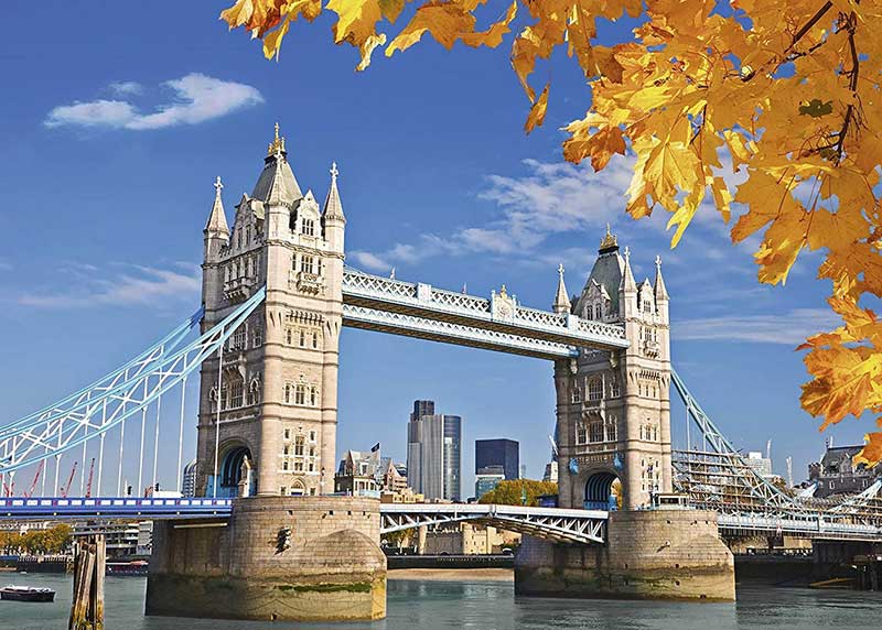 Puzzle 1000 delova - Jesen nad Tauer Bridžom - Ravensburger 19637 - dodatni pogled