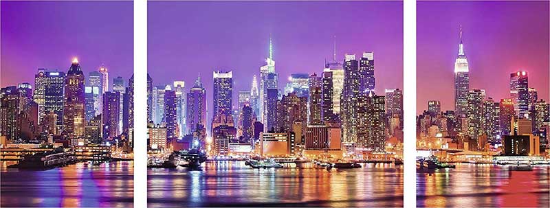 Puzzle 1000 delova - Njujork - Ravensburger Triptychon 19792 - dodatni pogled