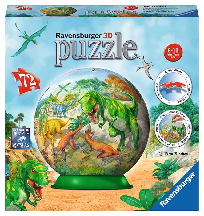 3D Puzle Kugla Dinosaurusi - Ravensburger 11838 - dodatni pogled