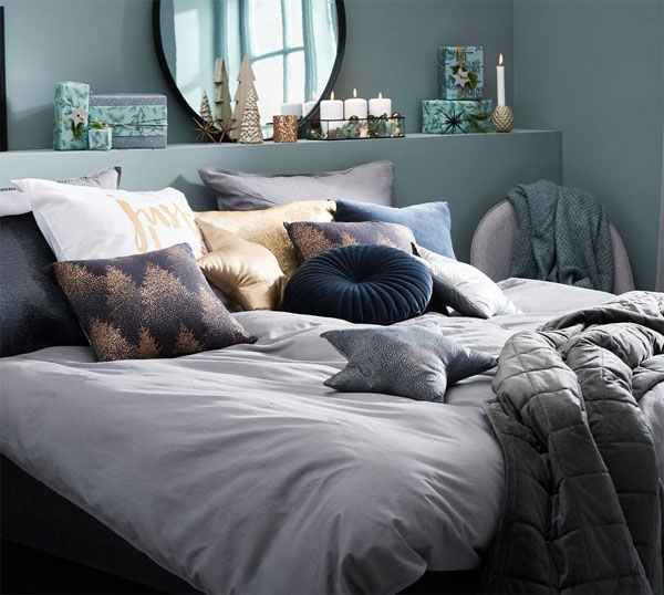 Dekorativni jastuk Kugleask ugalj siva - dodatni pogled