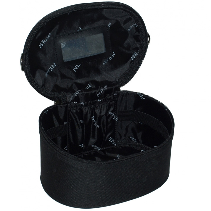 Ženski crni kozmetički neseser - dodatni pogled