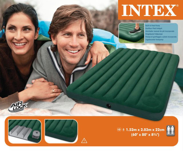 Krevet Na Naduvavanje Sa Ugrađenom Pumpom - Intex 66929 - Queen Downy Airbed - dodatni pogled