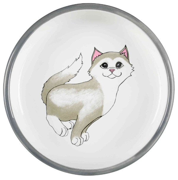 TRIXIE Činija za mačke - od keramike 0.3l 15cm - dodatni pogled