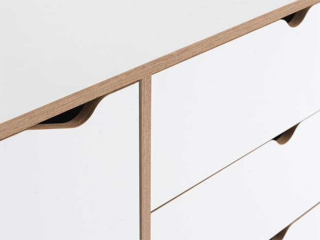 Komoda Maurice-W 4 fioke + 2 vrata - dodatni pogled