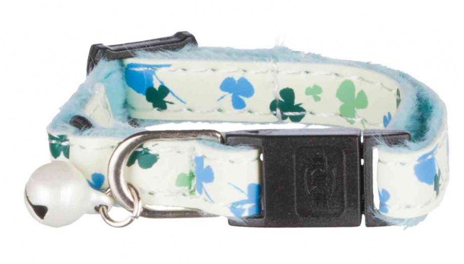 TRIXIE Ogrlica za male mačke i mačiće - fosforescentna - od pliša - dodatni pogled