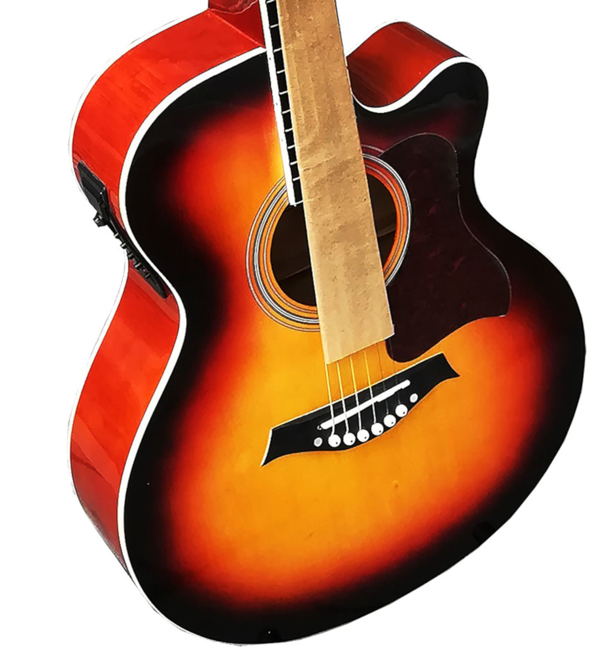Akustična gitara sa aktivnom elektronikom Moller 1054 Sunburst - dodatni pogled