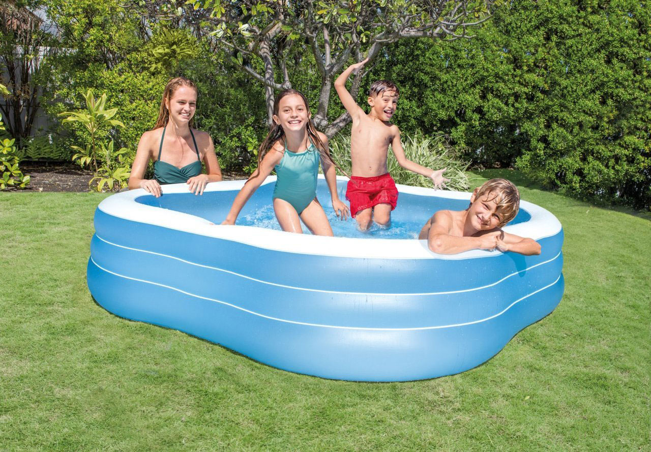 Porodični Bazen Na Naduvavanje Intex 57495 - Beach Wave Swim Center Pool - dodatni pogled
