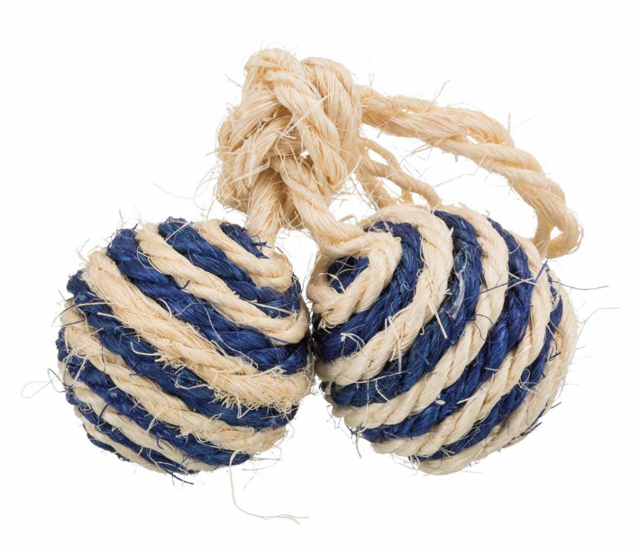 TRIXIE Igračka za mačke LOPTICE NA KANAPU 2kom od sisala - dodatni pogled