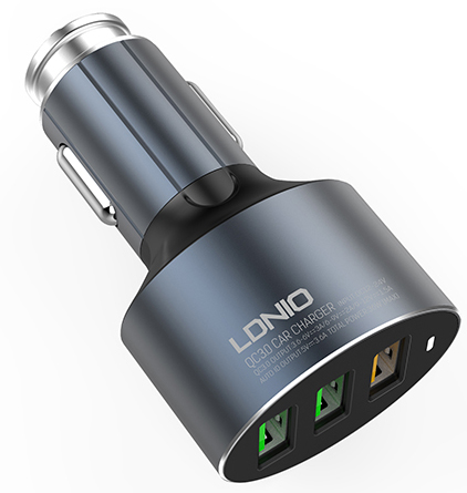 USB punjač iz priključka za upaljač u automobilu LDNIO C703Q - dodatni pogled