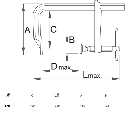 Unior Stolarska stega 702/2MH 120mm 608433 - dodatni pogled