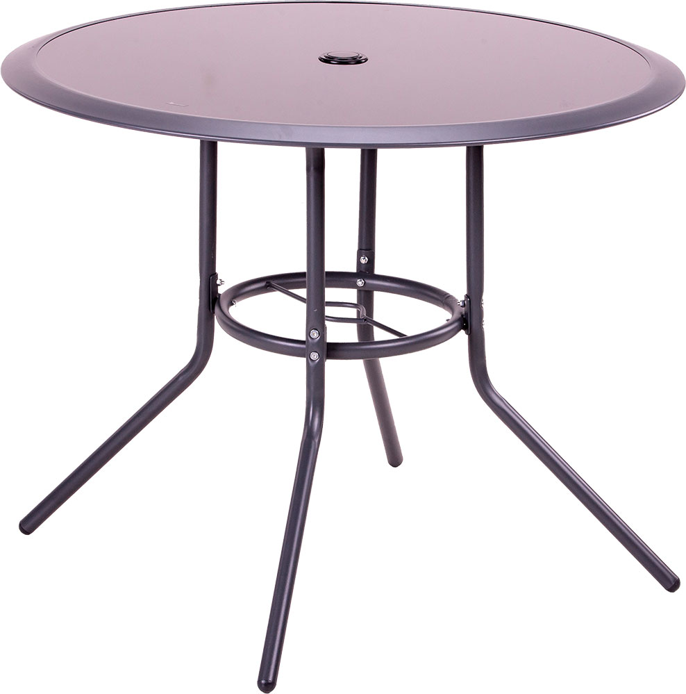 Kafe Garnitura Mabel Black - 4 Stolice i Sto Sa Staklom - dodatni pogled