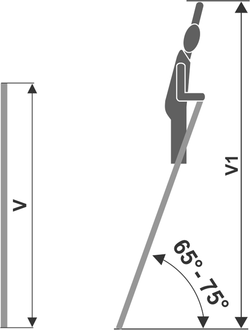 Nexsas Jednodelne aluminijumske merdevine 1x8 - dodatni pogled