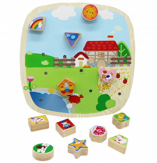 Pino Toys Edukativni sat sa elementima za uklapanje 8644 - dodatni pogled