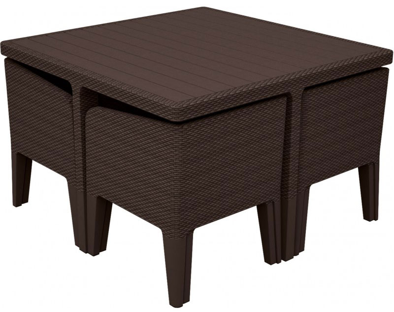 Balkonska Garnitura Columbia Brown - Curver - Allibert  - dodatni pogled