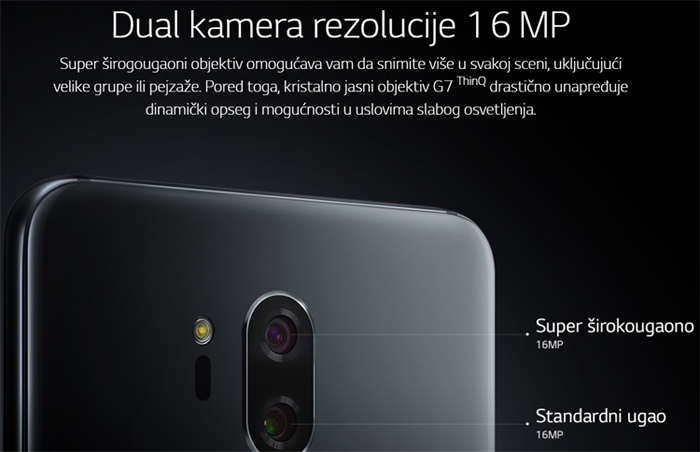 Mobilni telefon LG G7 Thinq 4/64 GB 16 Mpix - dodatni pogled