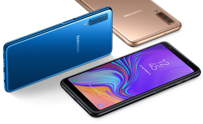 Mobilni telefon Samsung Galaxy A7 Gold Dual SIM SM-A750FZDUSEE - dodatni pogled