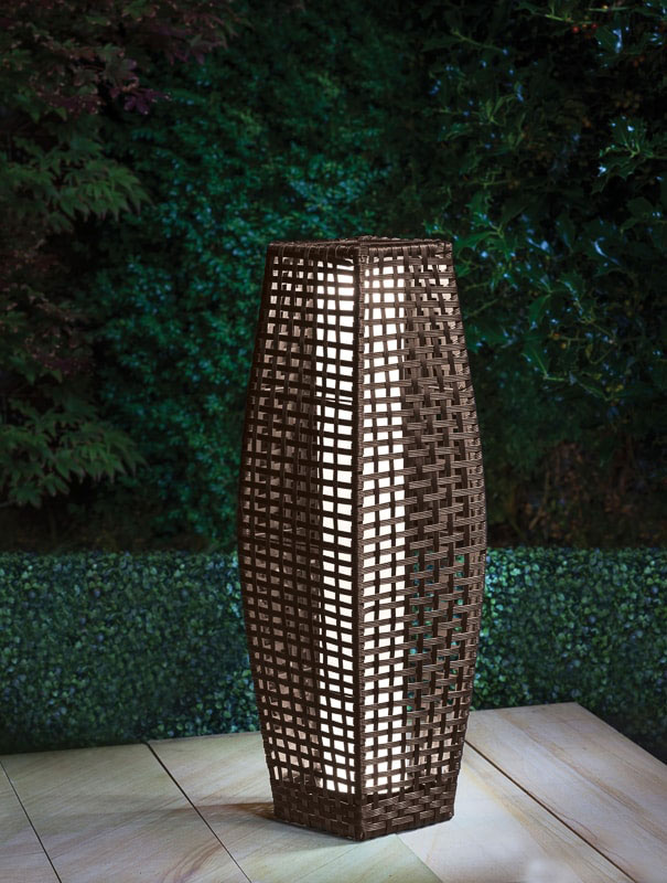 Baštenska Solarna Lampa Od Wicker Ratana 78 cm - dodatni pogled
