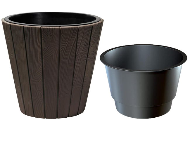 Prosperplast Saksija za cveće sa uloškom 30x28cm DBWO300-R222 - dodatni pogled