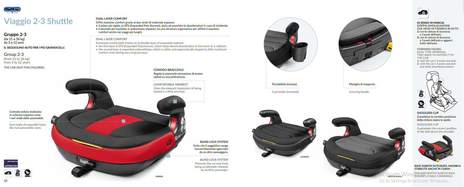 PEG-PEREGO Autosedište VIAGGIO 2-3 SHUTTLE 15-36kg Daytona - dodatni pogled