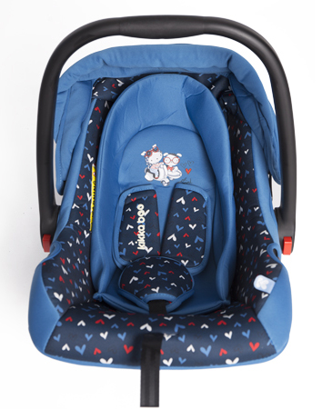 KIKKA BOO Autosedište LITTLE TRAVELER 0-13kg Love Roma - dodatni pogled