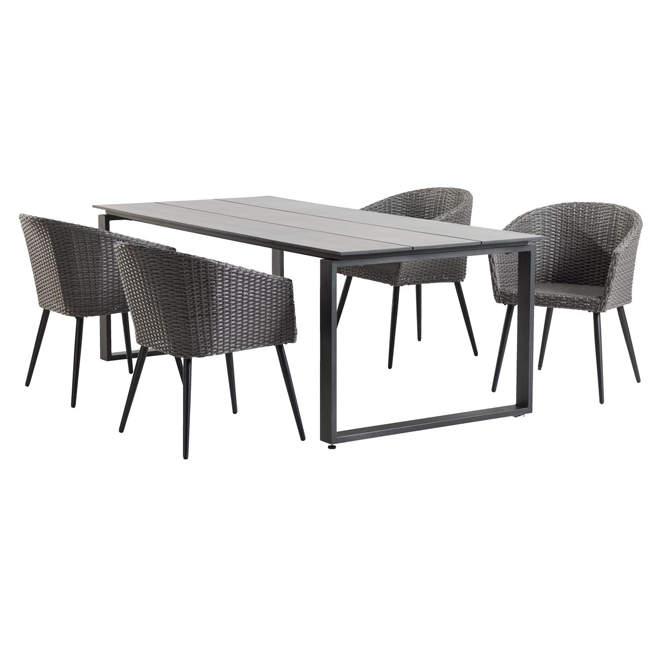 Baštenska garnitura Kopper Sto i četiri stolice - dodatni pogled