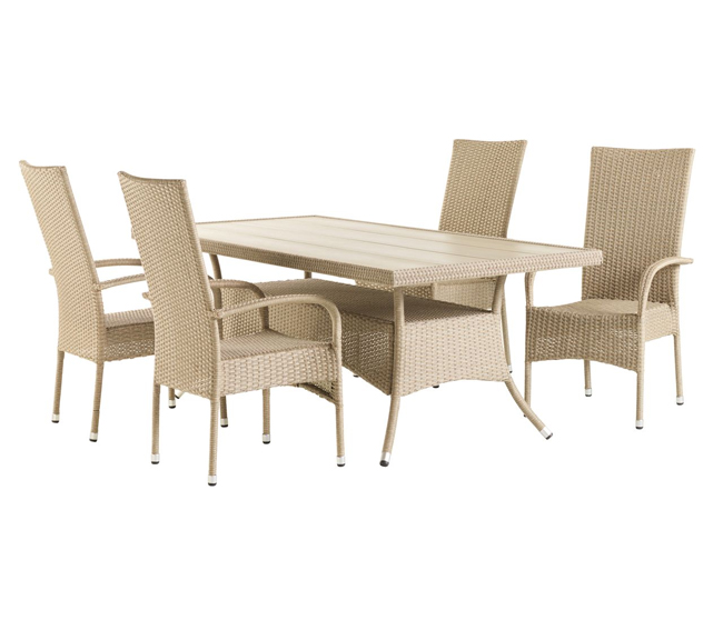 Baštenska garnitura Artis Sto i četiri stolice - dodatni pogled