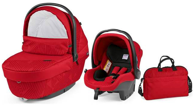PEG PEREGO Set modular XL nosiljka-autosedište-torba za mamu Geo Red - dodatni pogled