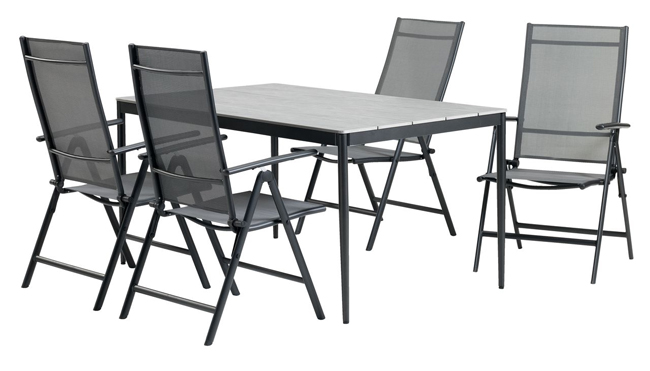 Baštenska garnitura Borge Sto i četiri stolice - dodatni pogled