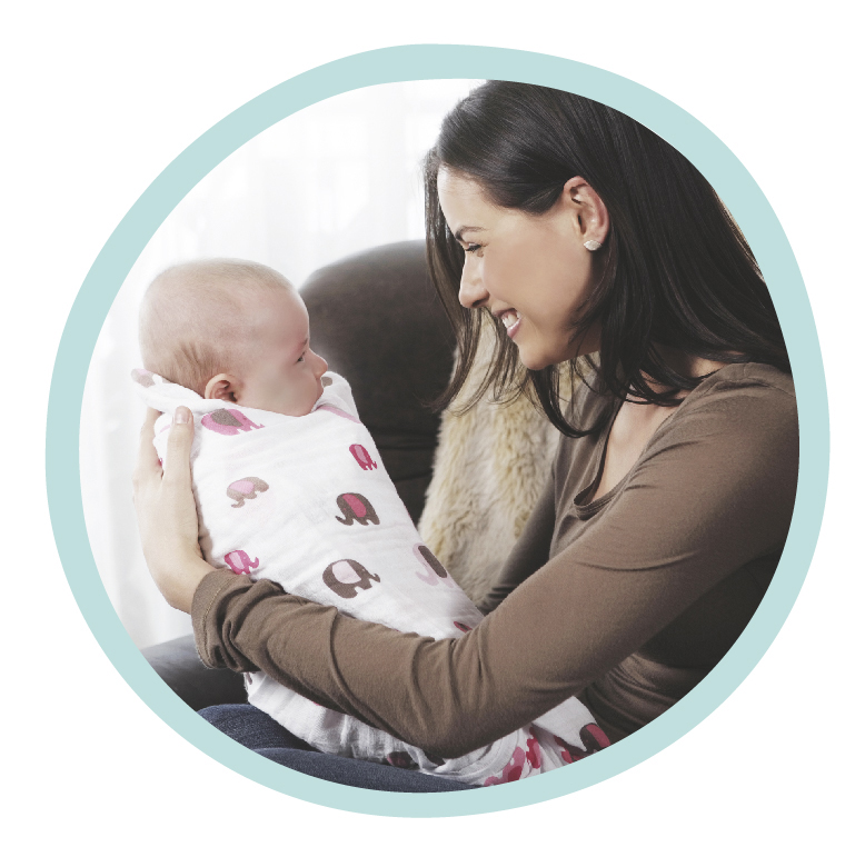 Višenamenska pelena roze cvet - dodatni pogled