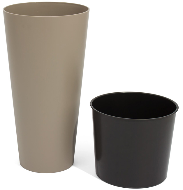 Prosperplast Saksija za cveće Tubus Slim Mocca 25x48 DTUS250-7529U - dodatni pogled