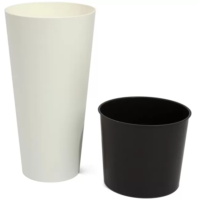 Prosperplast Saksija za cveće Tubus Slim White 30x57 DTUS300-S449