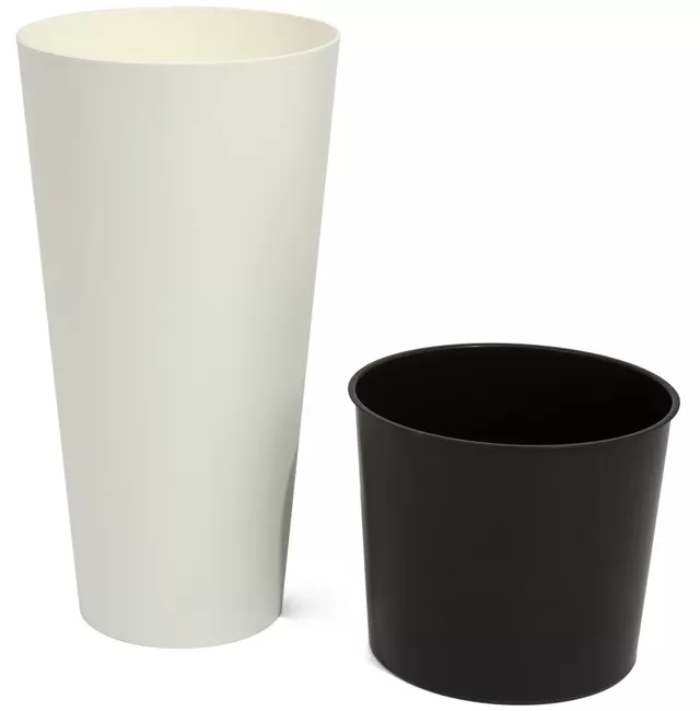 Prosperplast Saksija za cveće Tubus Slim White 40x76 DTUS400-S449