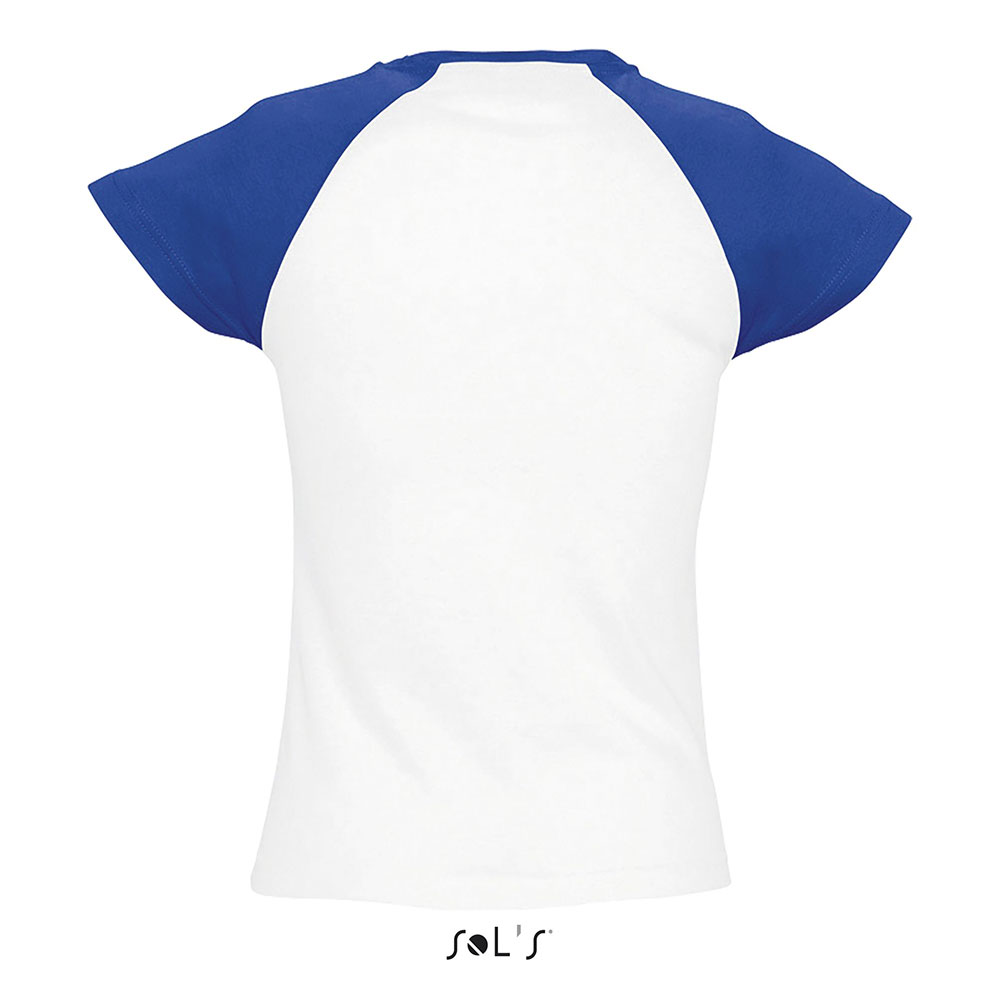 Sols Ženska majica sa kratkim rukavima Milky white/royal blue veličina M 11195 - dodatni pogled