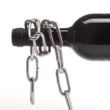 MonkeyBusiness Stalak Za Vinske Flaše - Lanac koji je pobedio gravitaciju  PE621 - dodatni pogled