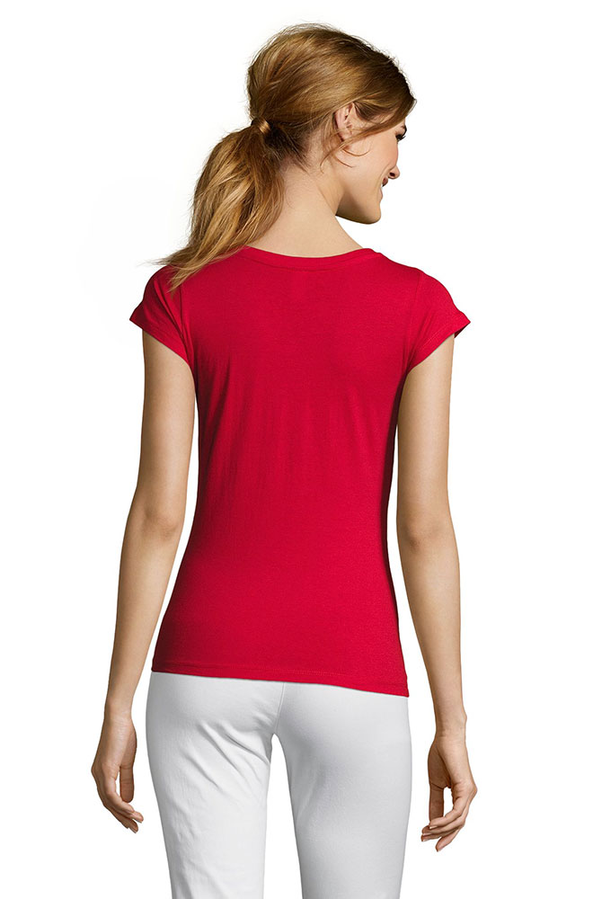 Sols Ženska majica V izrez Moon Red veličina 3XL 11388 - dodatni pogled