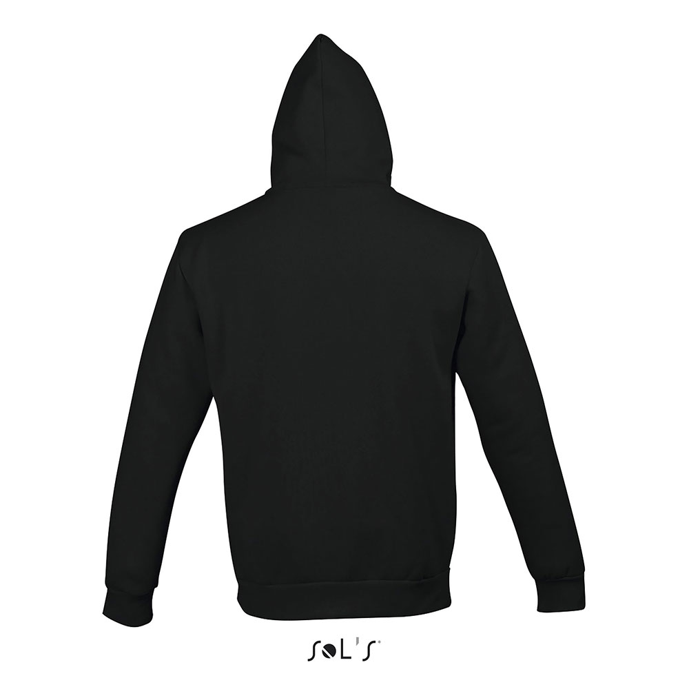 Sols Uniseks dukserica Silver Black veličina XL 47700 - dodatni pogled