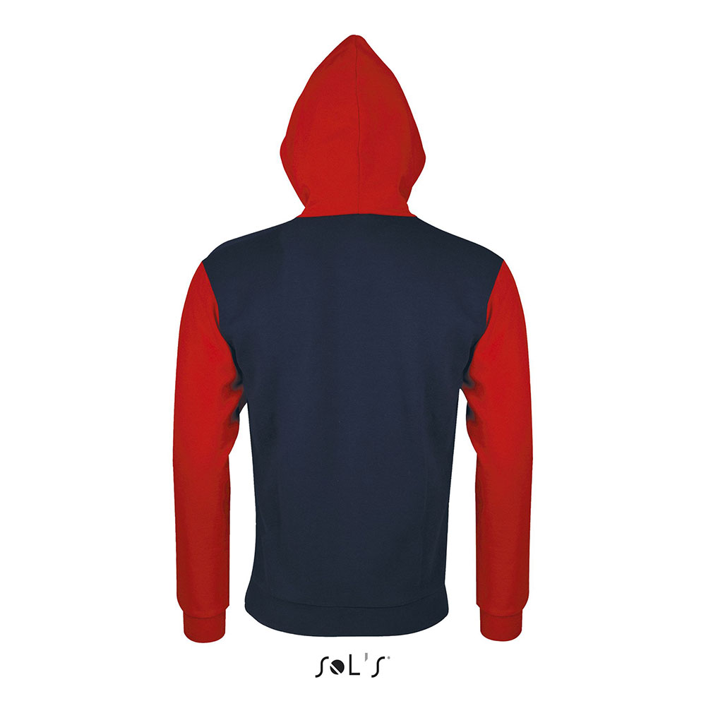 Sols Uniseks dukserica Silver navy/red veličina XL 47700 - dodatni pogled